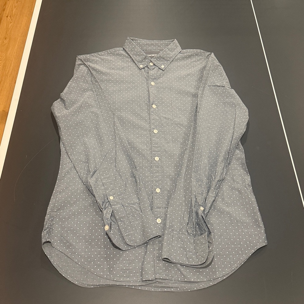 Bonobos Charcoal Polka Dot Shirt